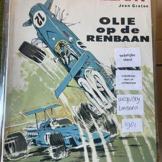 Olie op de renbaan, voorkant van eigen exemplaar, redelijke staat