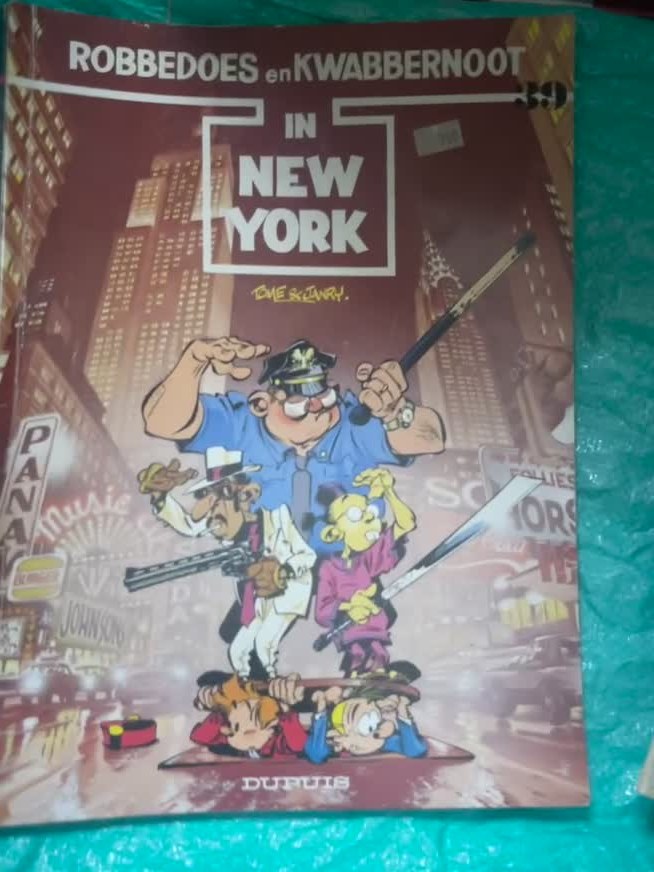 Cover van Robbedoes en Kwabbernoot in New York