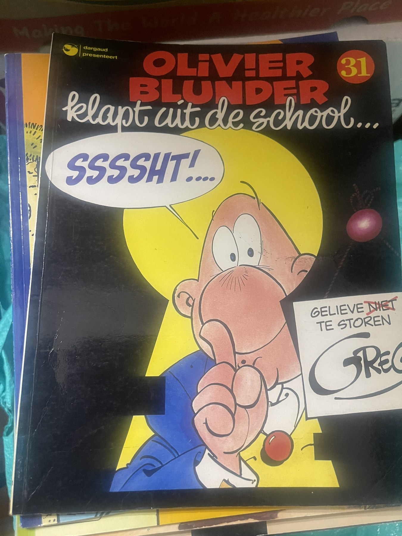 Cover van Olivier Blunder klapt uit de school...