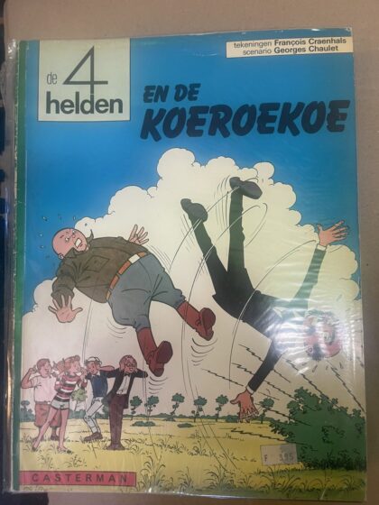 Cover van De 4 helden en de koeroekoe