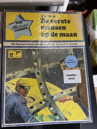 Cover van De eerste mensen op de maan