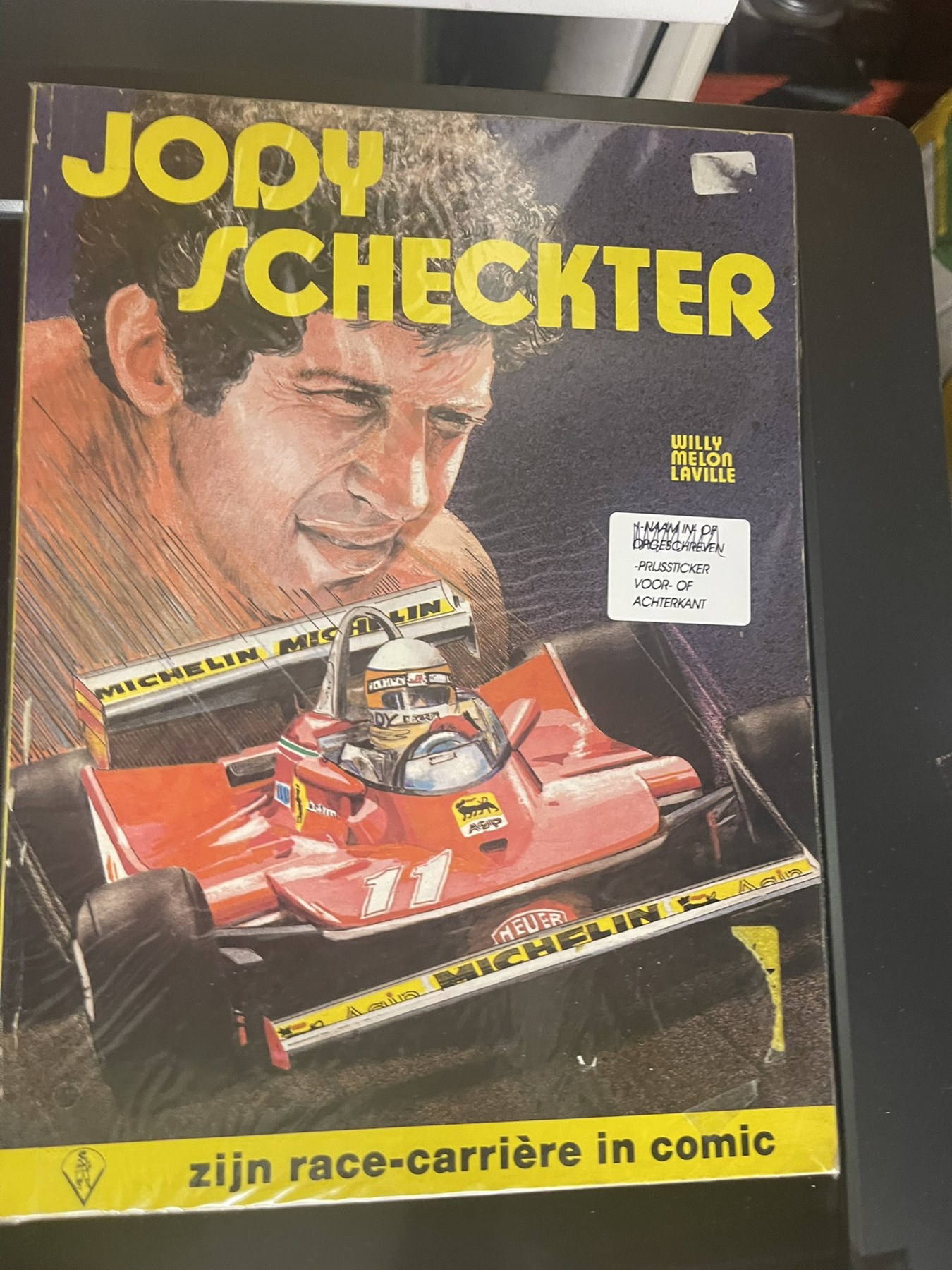 Cover van Zijn race-carrière in comic