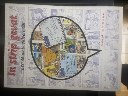 Cover van In strip gevat - Een eeuw beeldverhaal - Postzegel uitgifte boek 1997