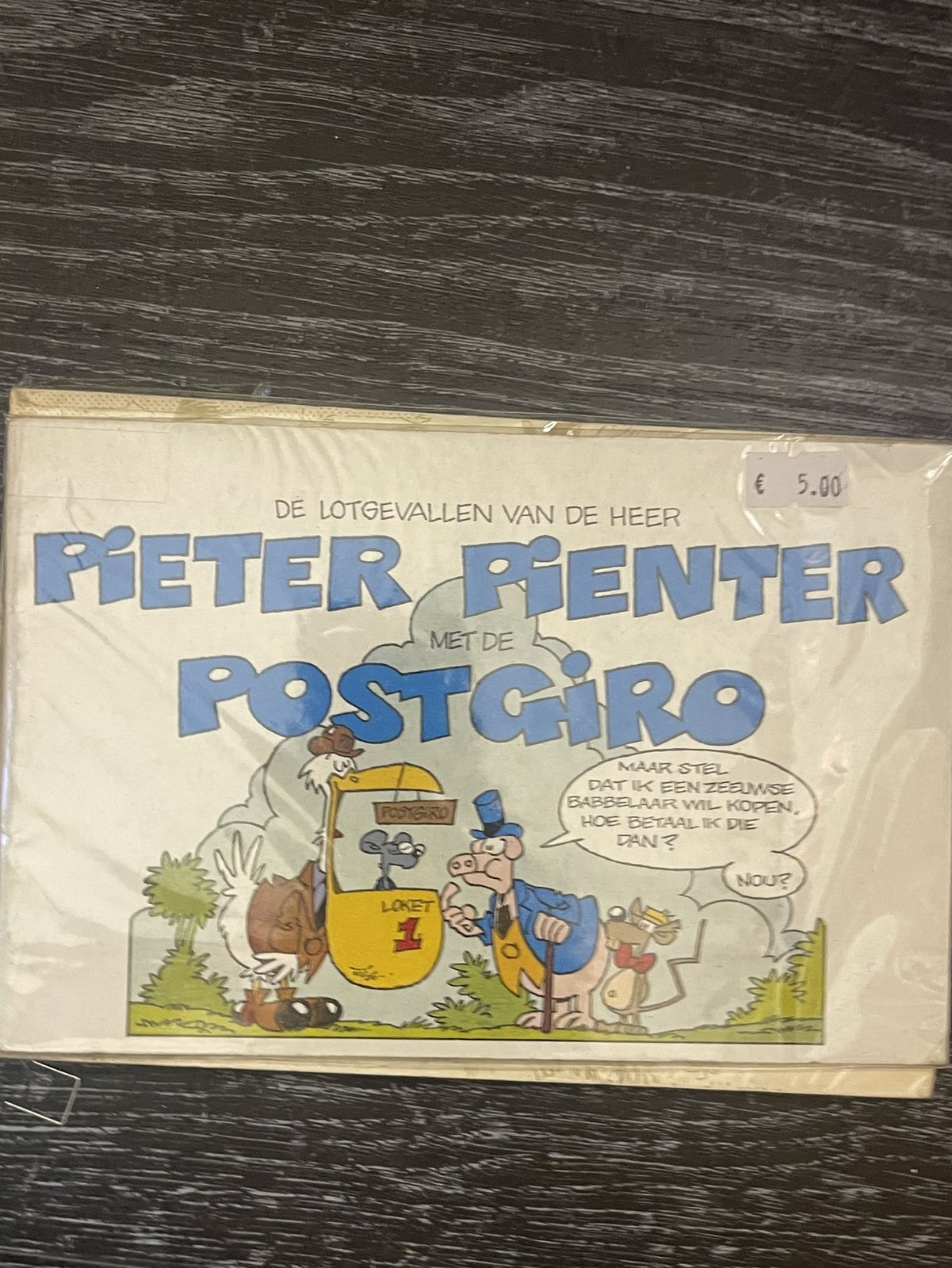 Cover van De lotgevallen van de heer Pieter Pienter met de Postgiro