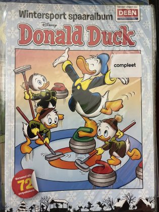 Cover van Wintersport spaaralbum Donald Duck