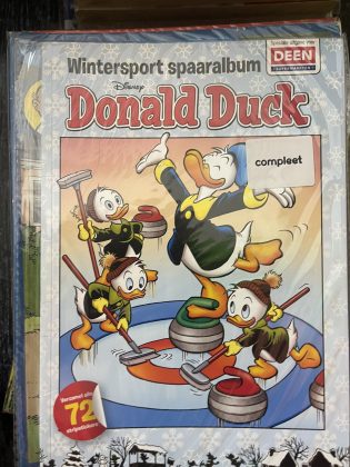 Cover van Wintersport spaaralbum Donald Duck