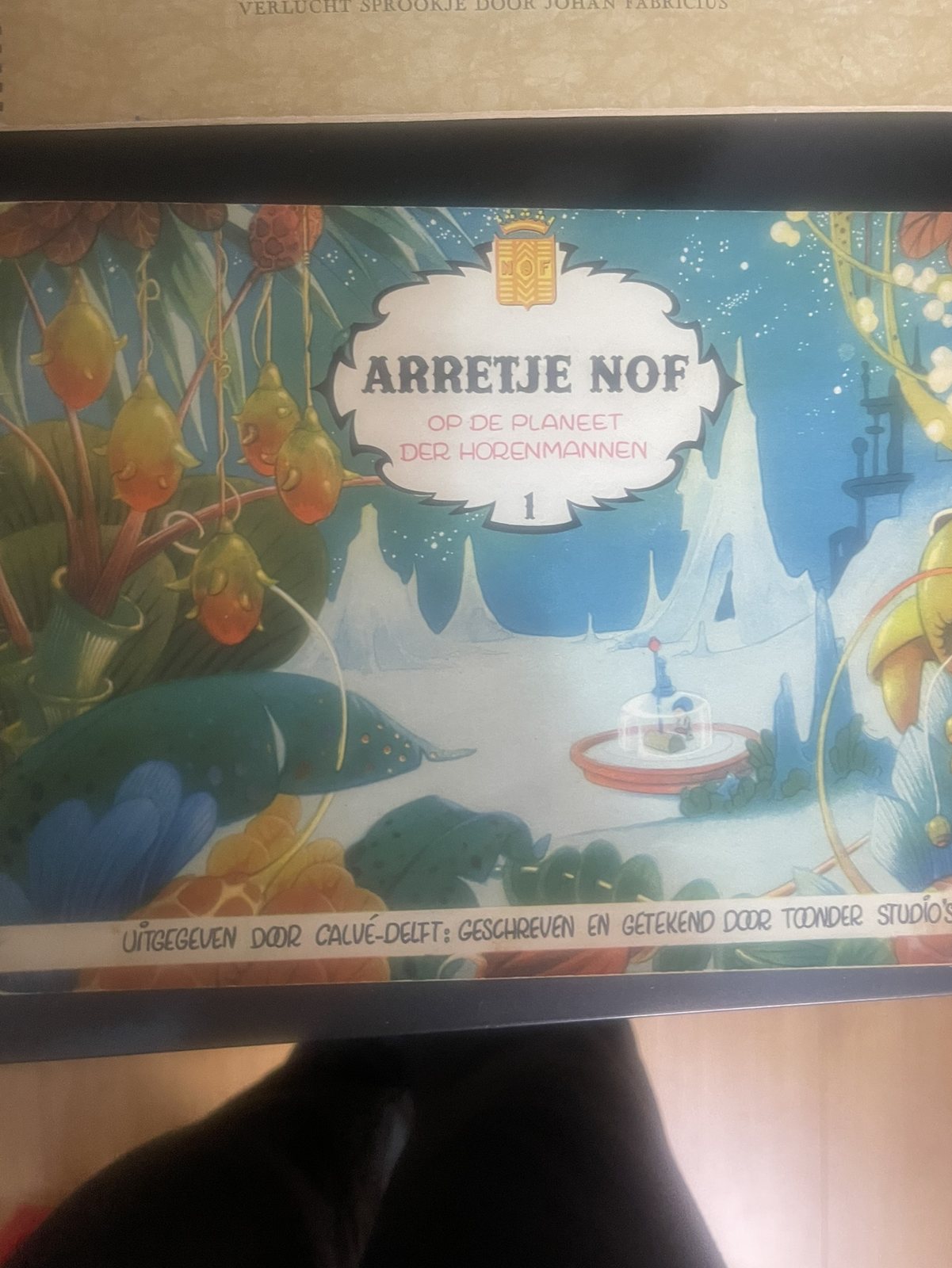 Cover van Arretje Nof op de planeet der horenmannen