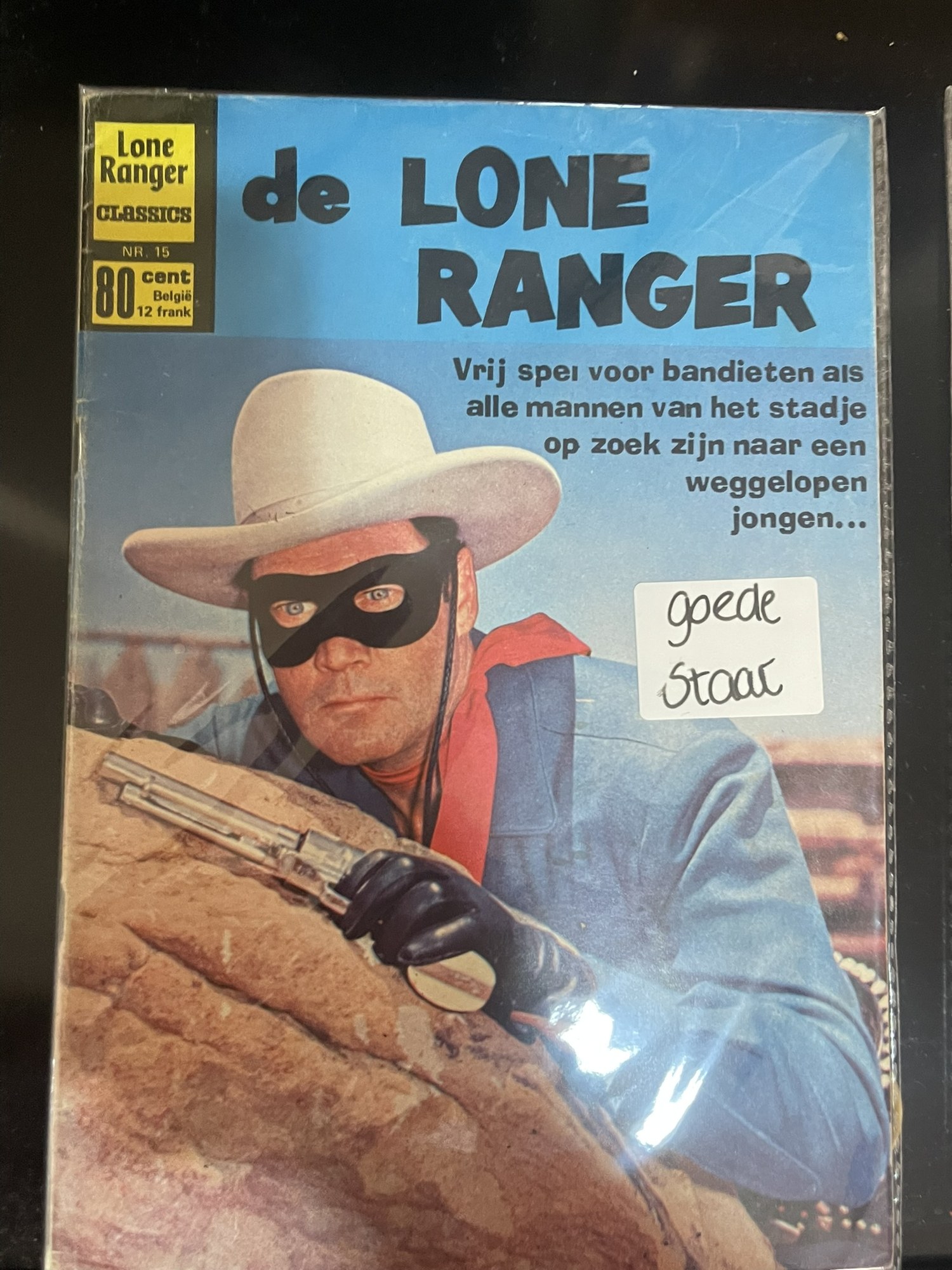 Cover van Vrij spel voor bandieten als alle mannen van het stadje op zoek zijn naar een weggelopen jongen...