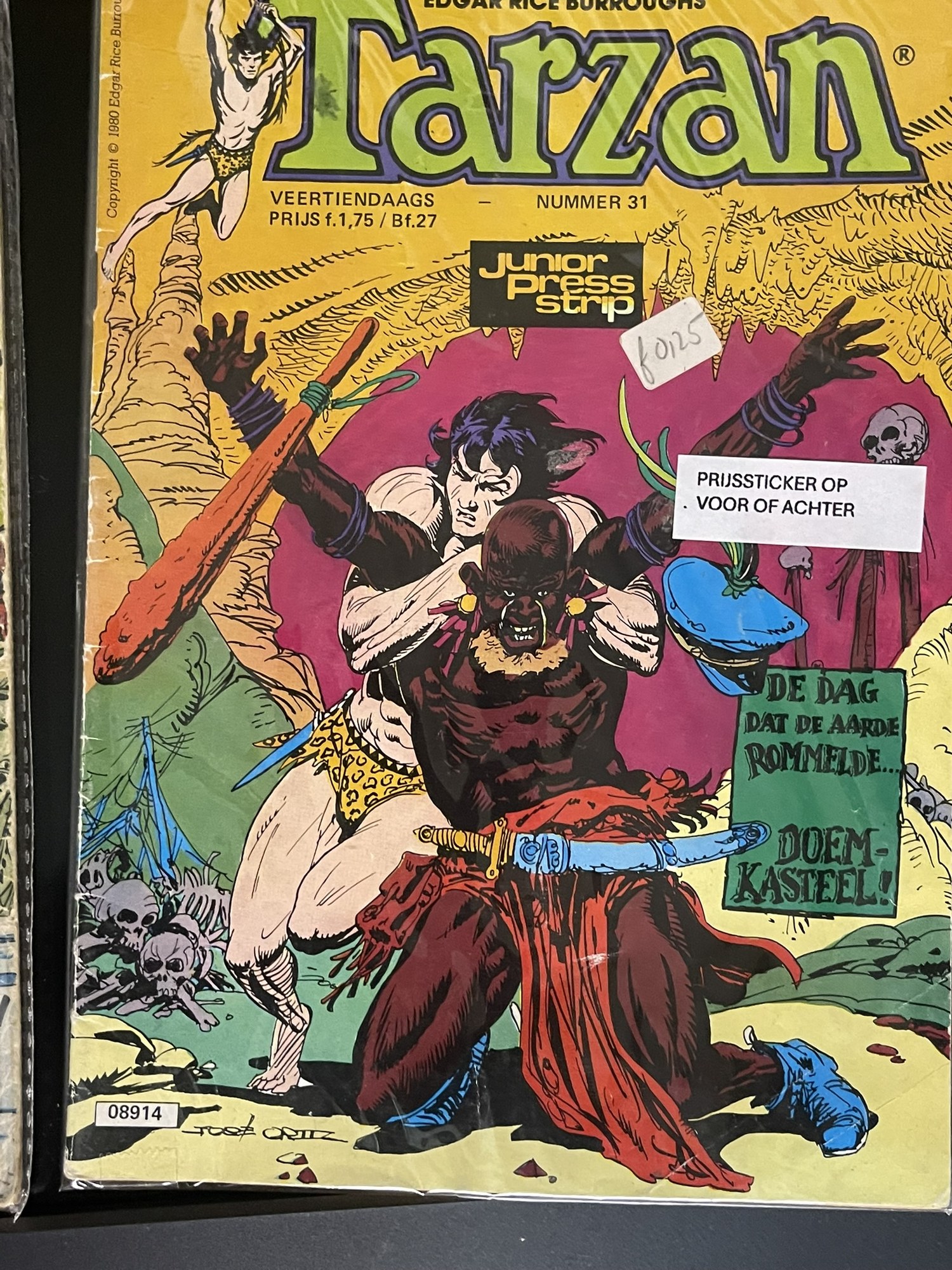 Cover van De dag dat de aarde rommelde + Doem-kasteel