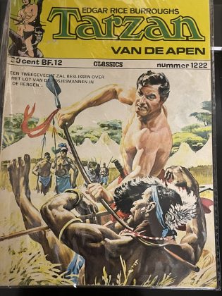 Cover van Een tweegevecht zal beslissen over het lot van de Bosjesmannen in de bergen...