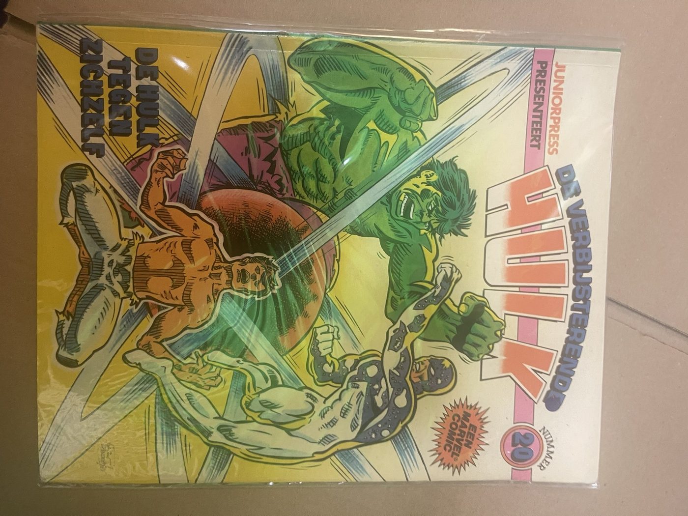 Cover van De Hulk tegen zichzelf
