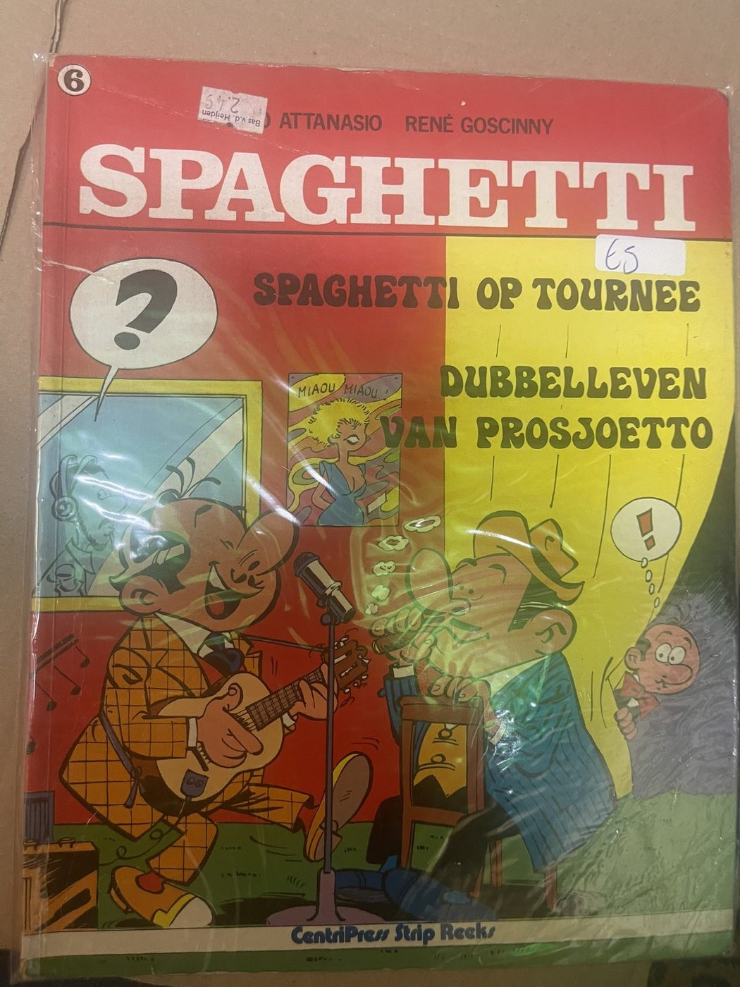 Cover van Spaghetti op tournee + Dubbelleven van Prosjoetto