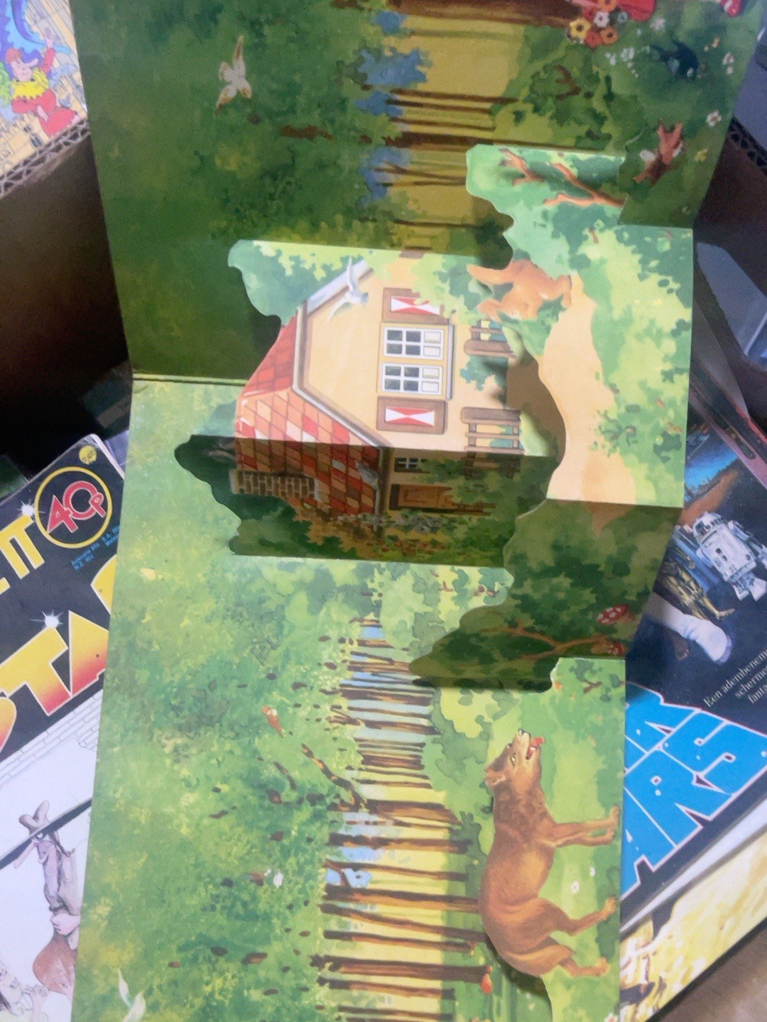 Vintage pop-up sprookjesboek - uitklapboek - afbeelding 4