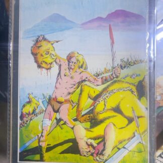Cover van Fantasy comic - krijger met monster