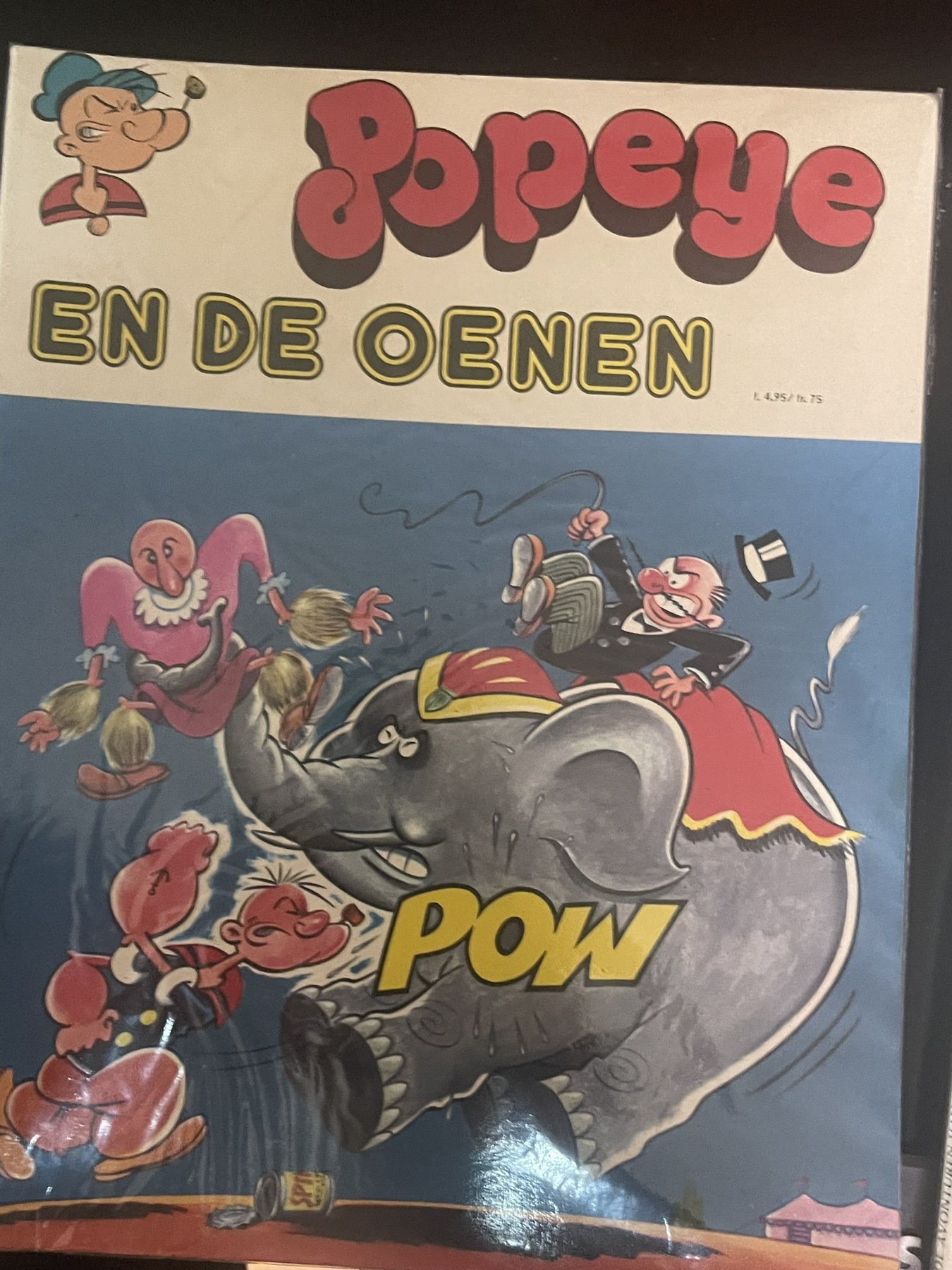 Cover van Popeye en de oenen