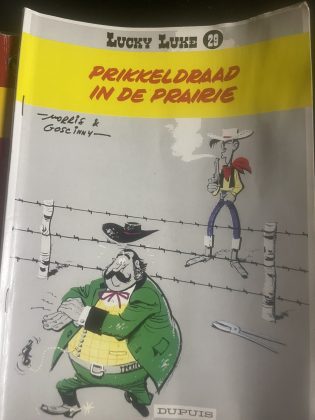 Lucky Luke – Prikkeldraad in de prairie