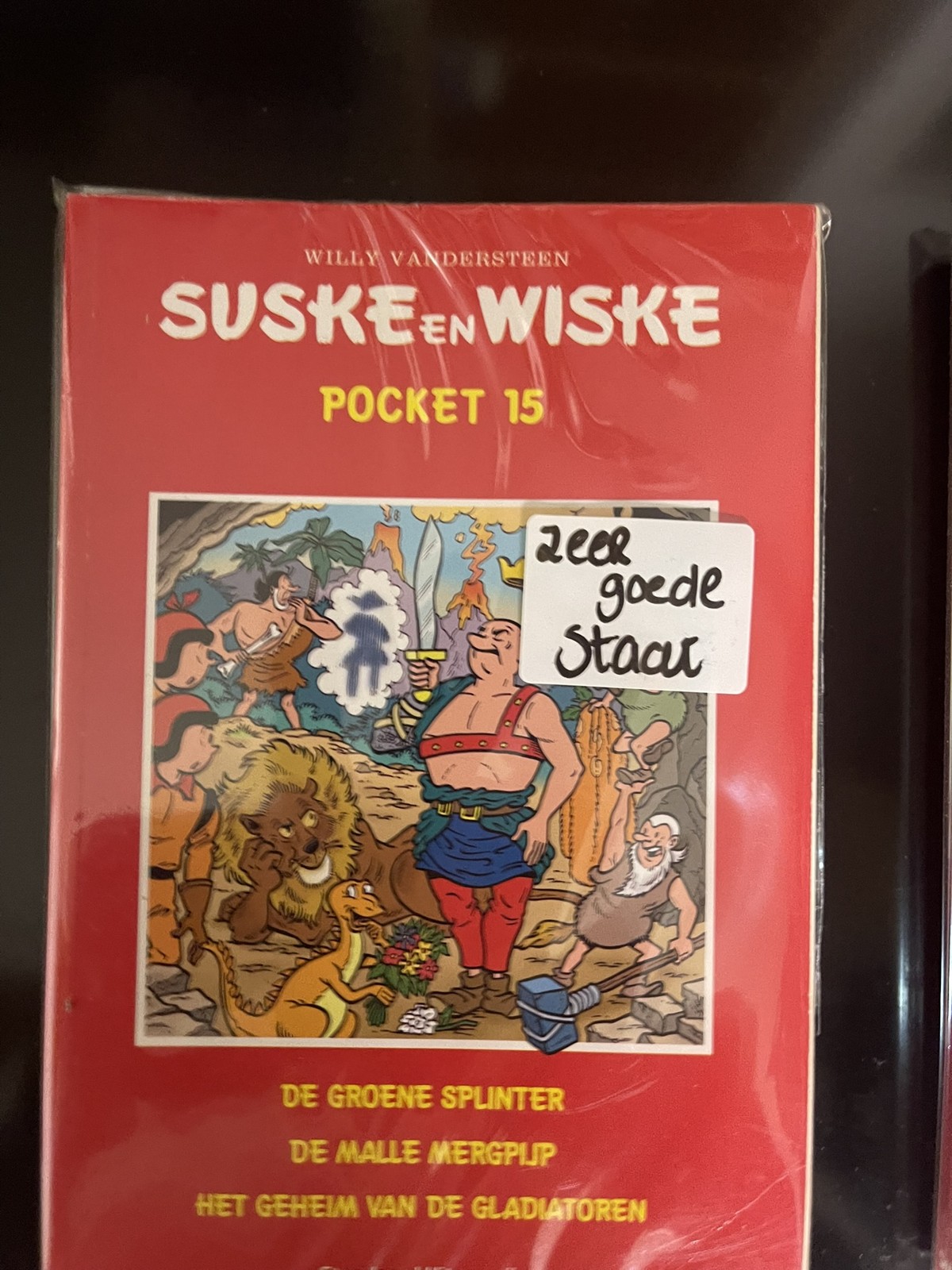 Cover van De groene splinter + De malle mergpijp + Het geheim van de gladiatoren