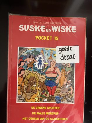 Cover van De groene splinter + De malle mergpijp + Het geheim van de gladiatoren