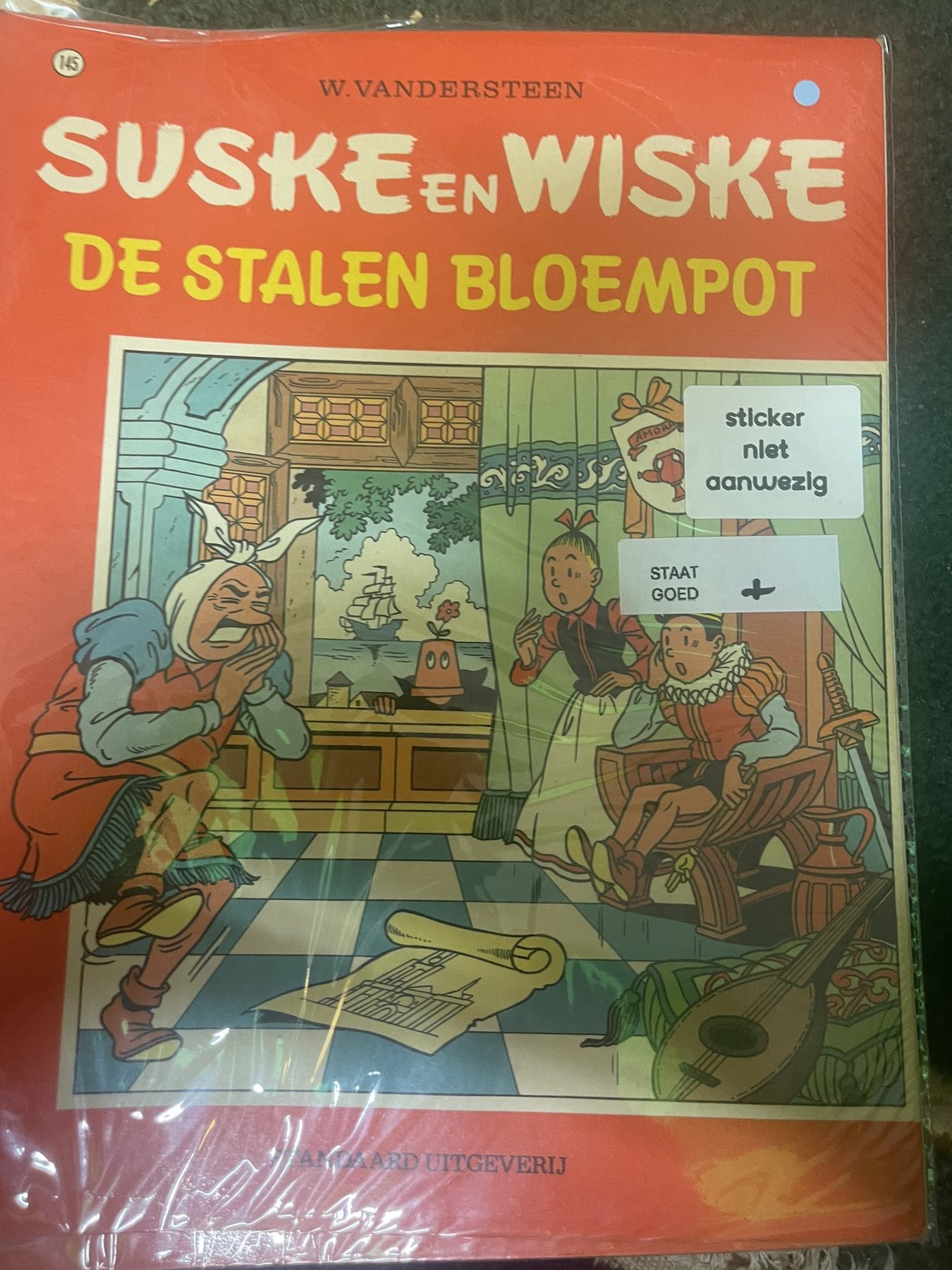 De stalen bloempot