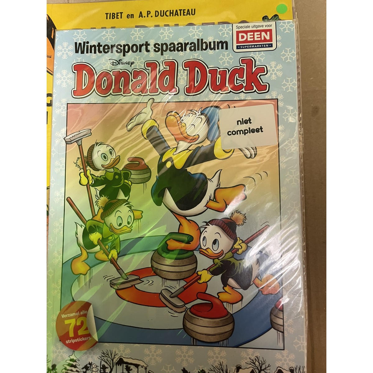 Wintersport spaaralbum Donald Duck