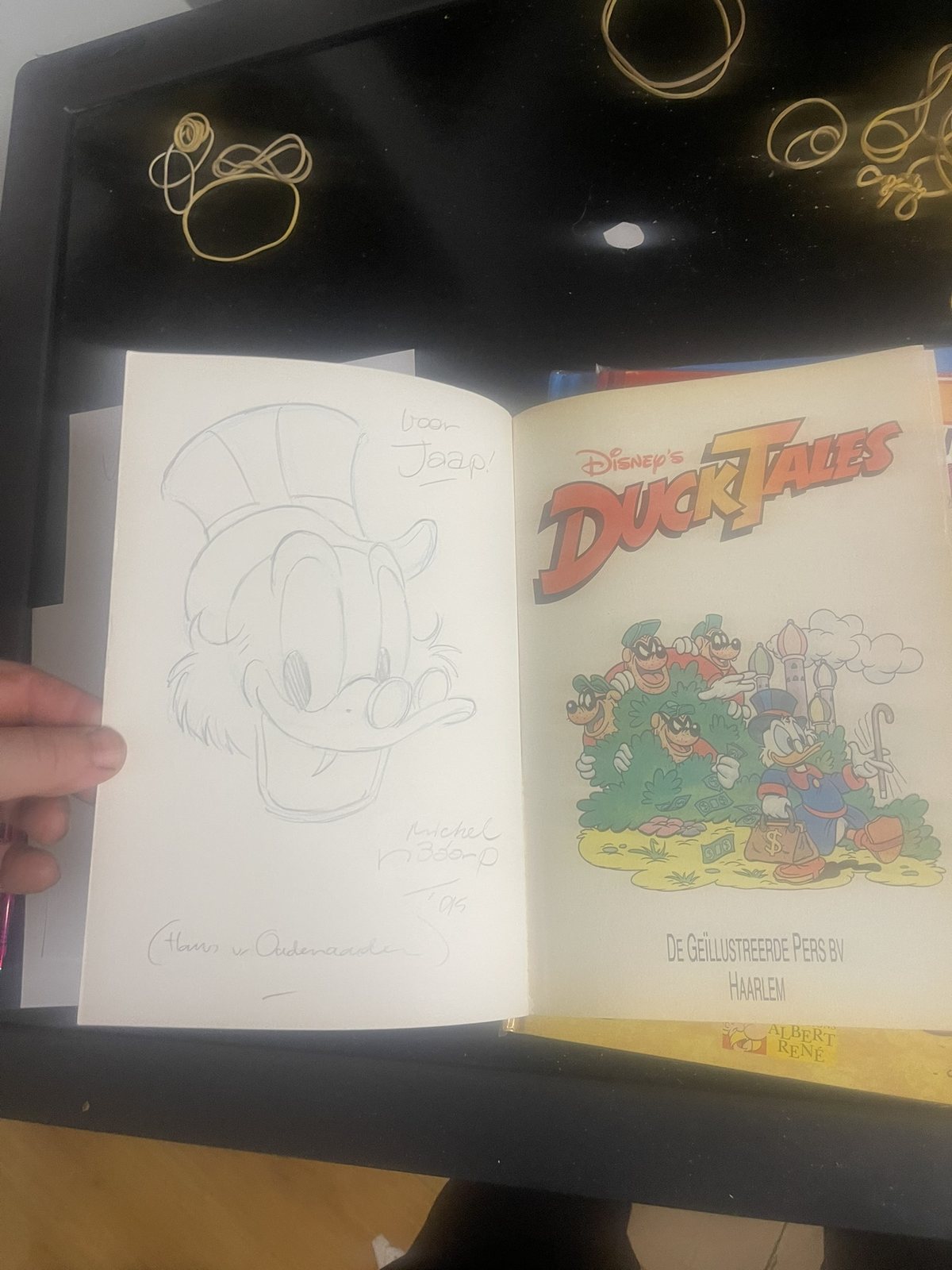 DuckTales Omnibus 2 – originele tekening Hans van Oudenaarden (1995) - afbeelding 2