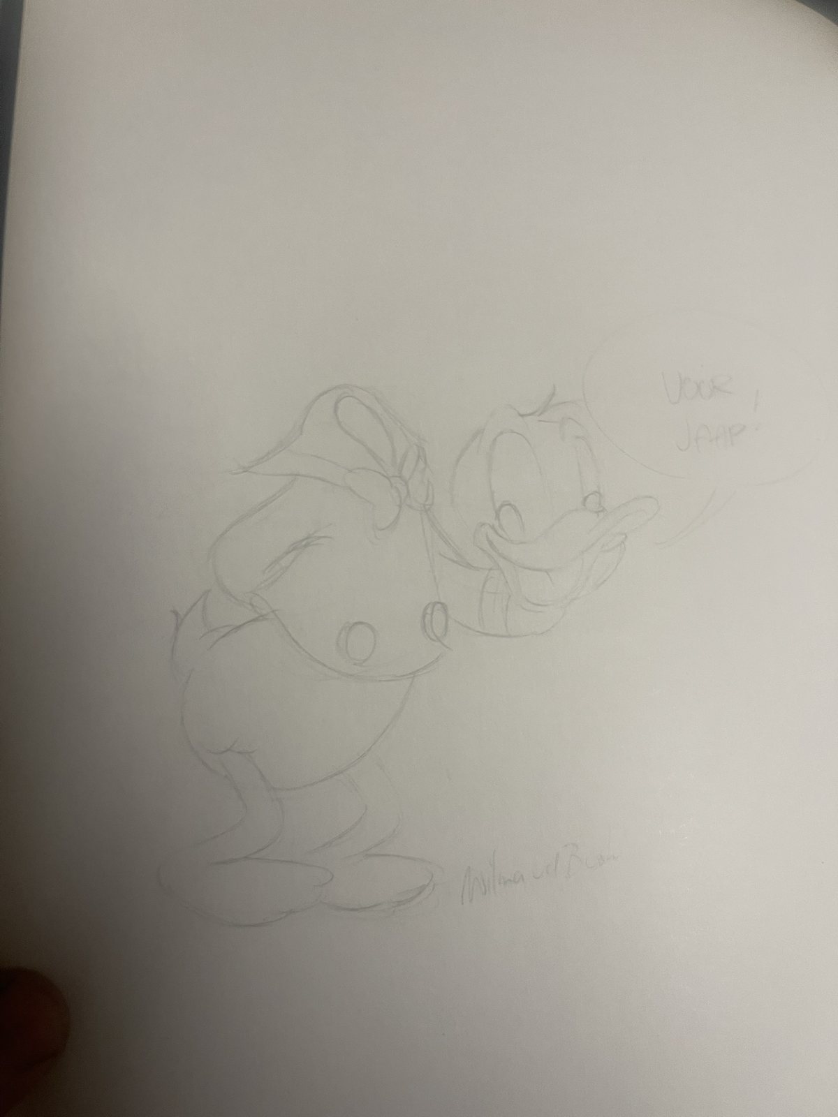 Donald Duck – Beste Verhalen nr. 88 – originele Michel Nadorp-tekening - afbeelding 2