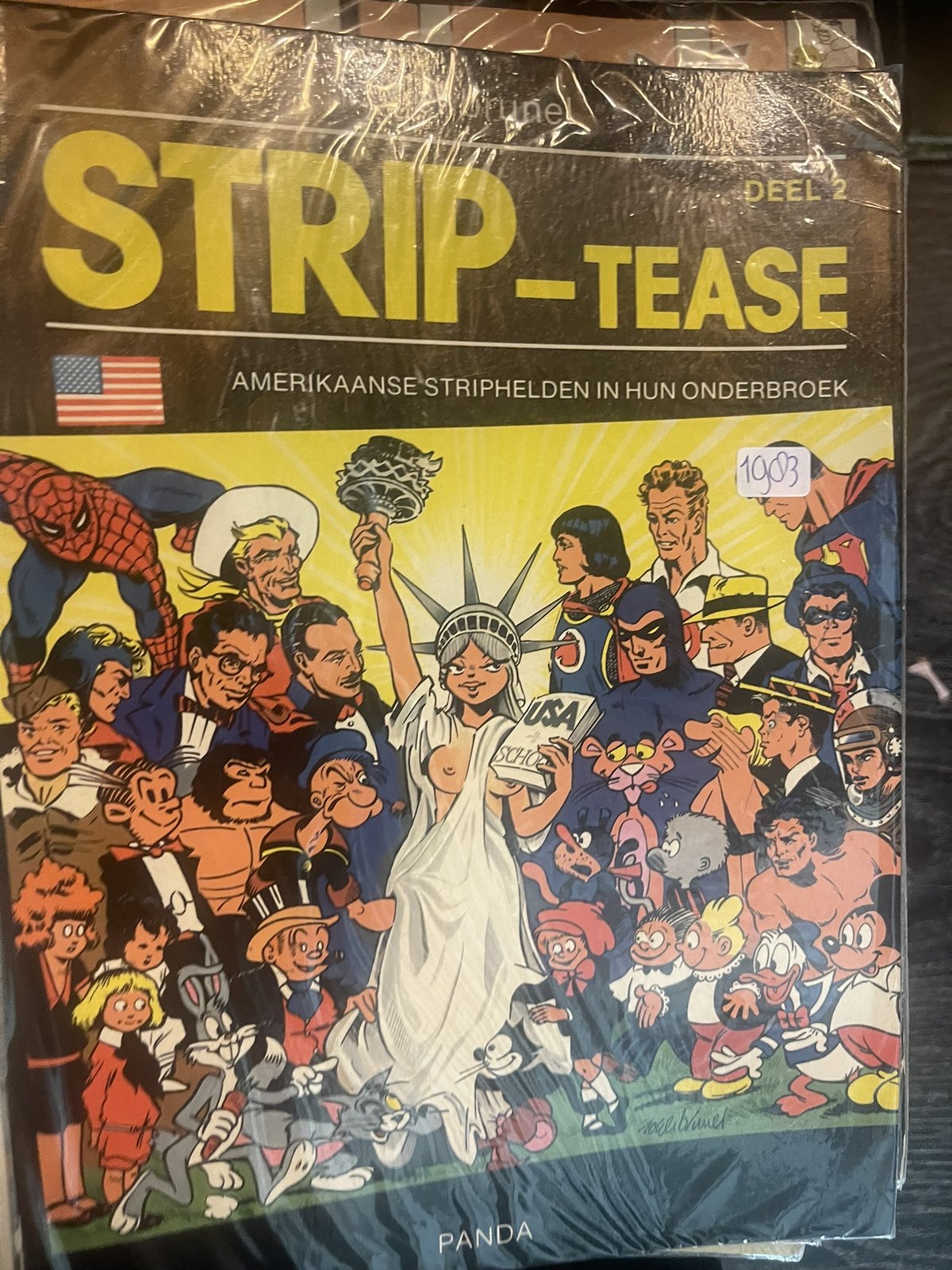 Cover van Amerikaanse striphelden in hun onderbroek