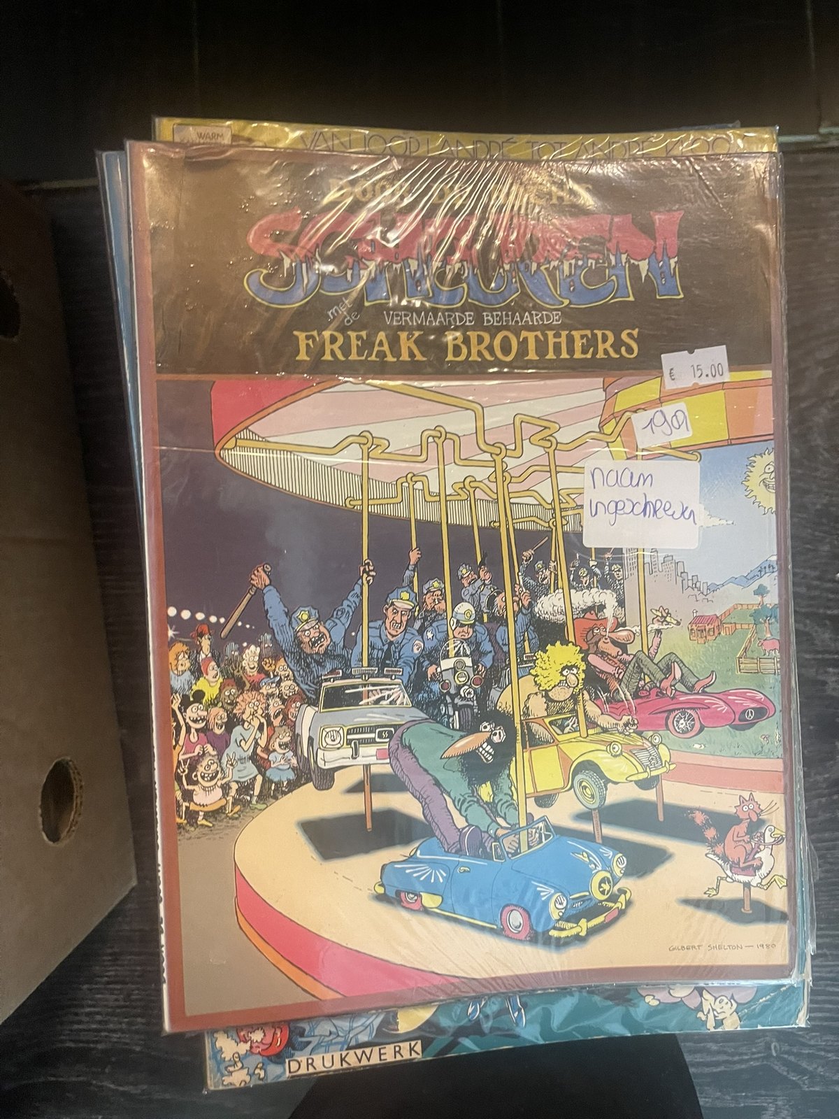 Cover van Door de bocht scheuren met de vermaarde behaarde Freak Brothers