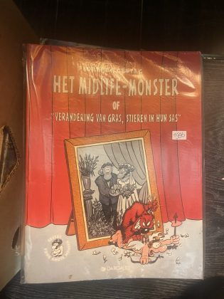 Cover van Het Midlife-Monster of "Verandering van gras, stieren in hun sas"