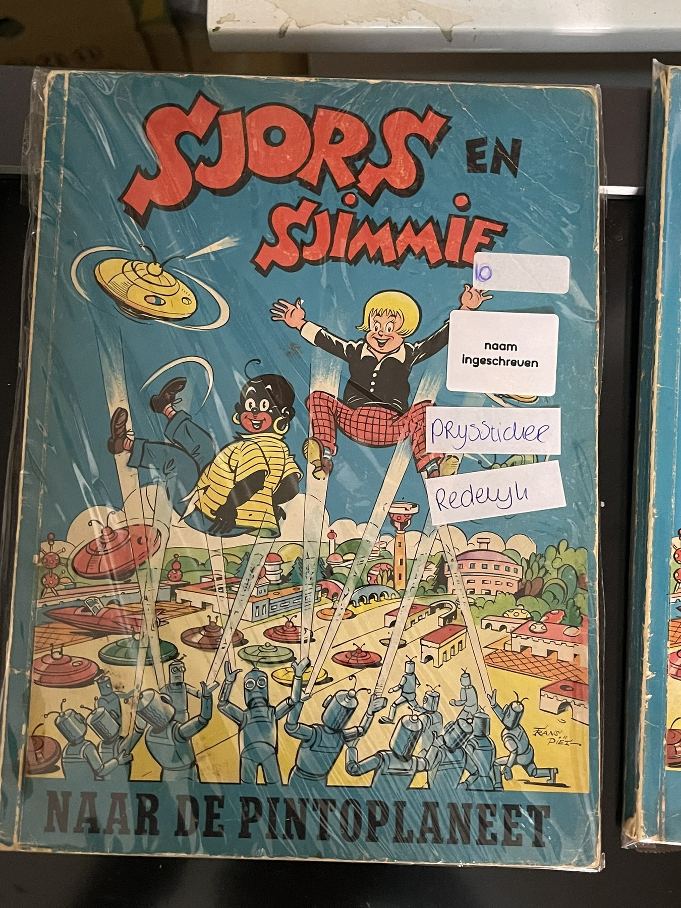 Cover van Sjors en Sjimmie naar de Pintoplaneet