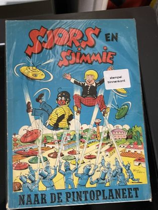 Cover van Sjors en Sjimmie naar de Pintoplaneet