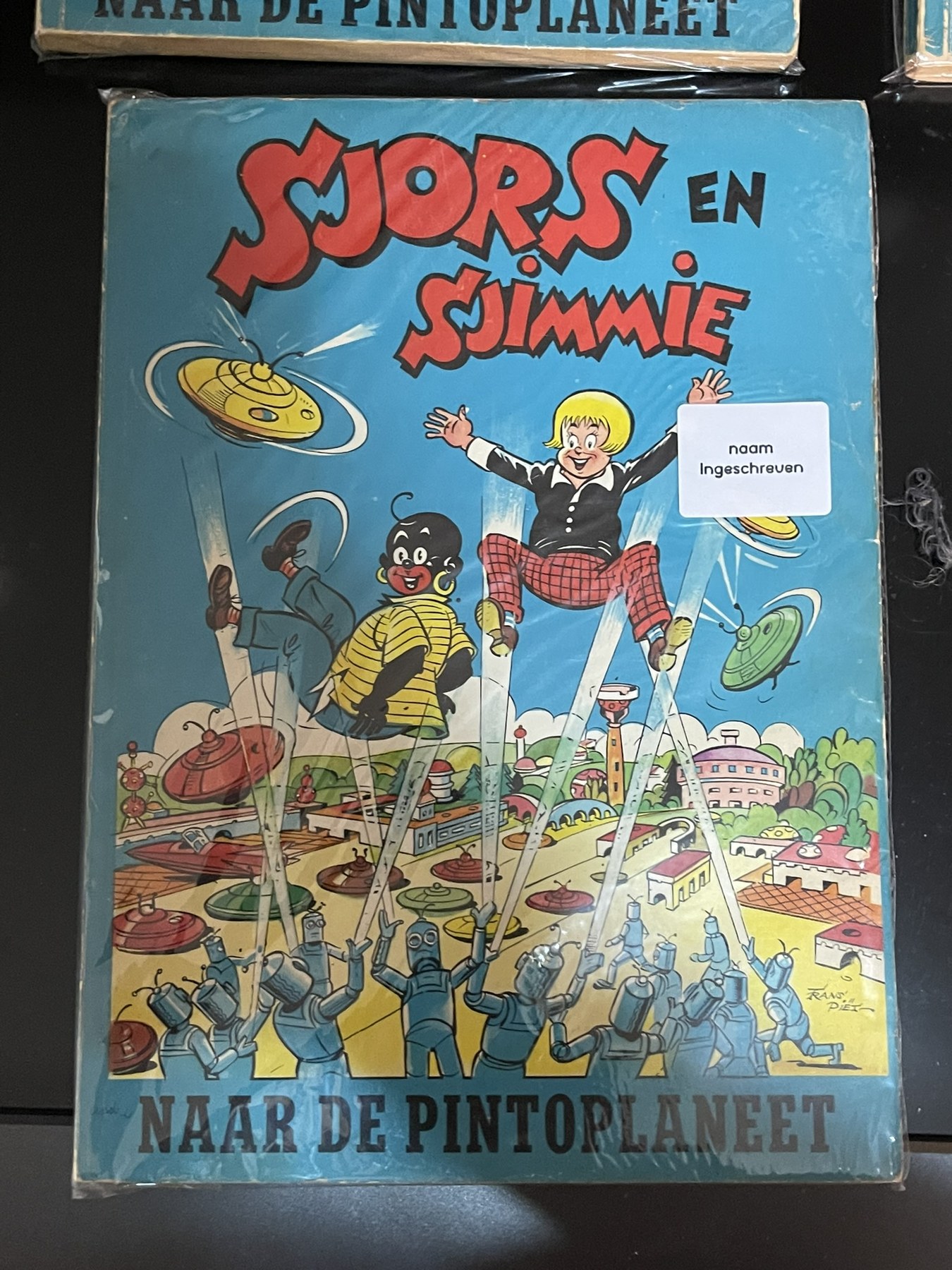 Cover van Sjors en Sjimmie naar de Pintoplaneet