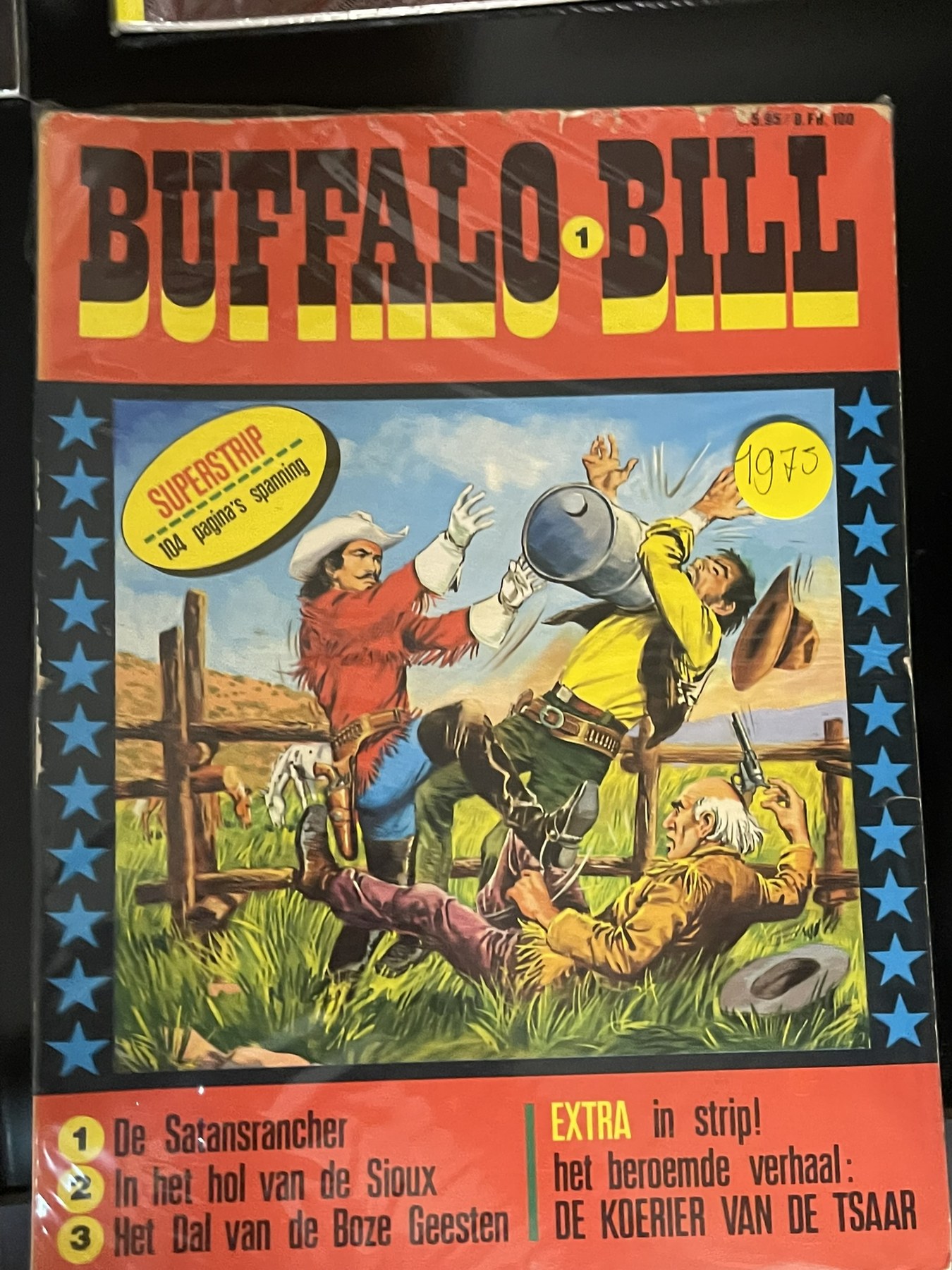 Cover van De satansrancher + In het hol van de Sioux + Het dal van de boze geesten