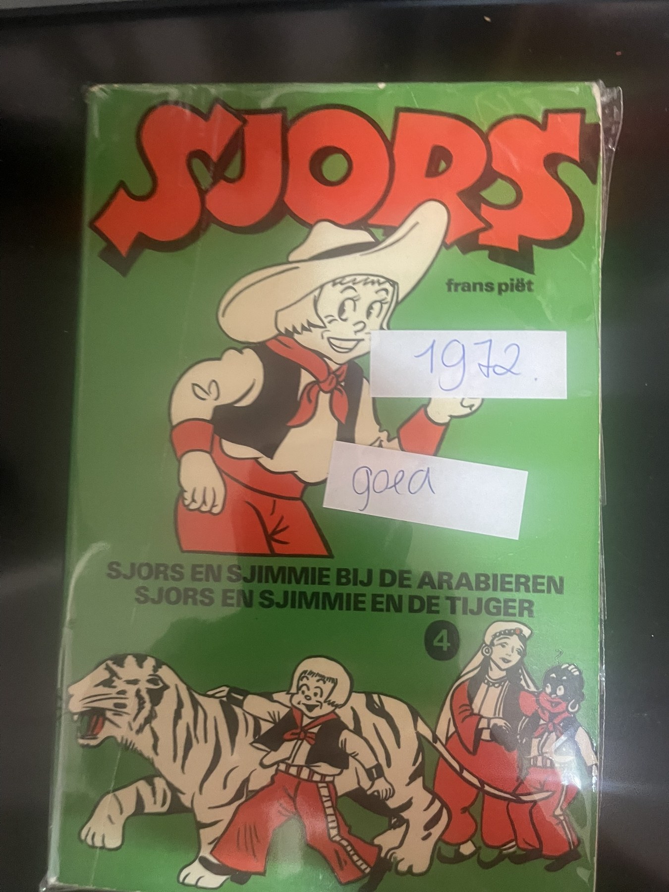 Cover van Sjors en Sjimmie bij de Arabieren + Sjors en Sjimmie en de tijger