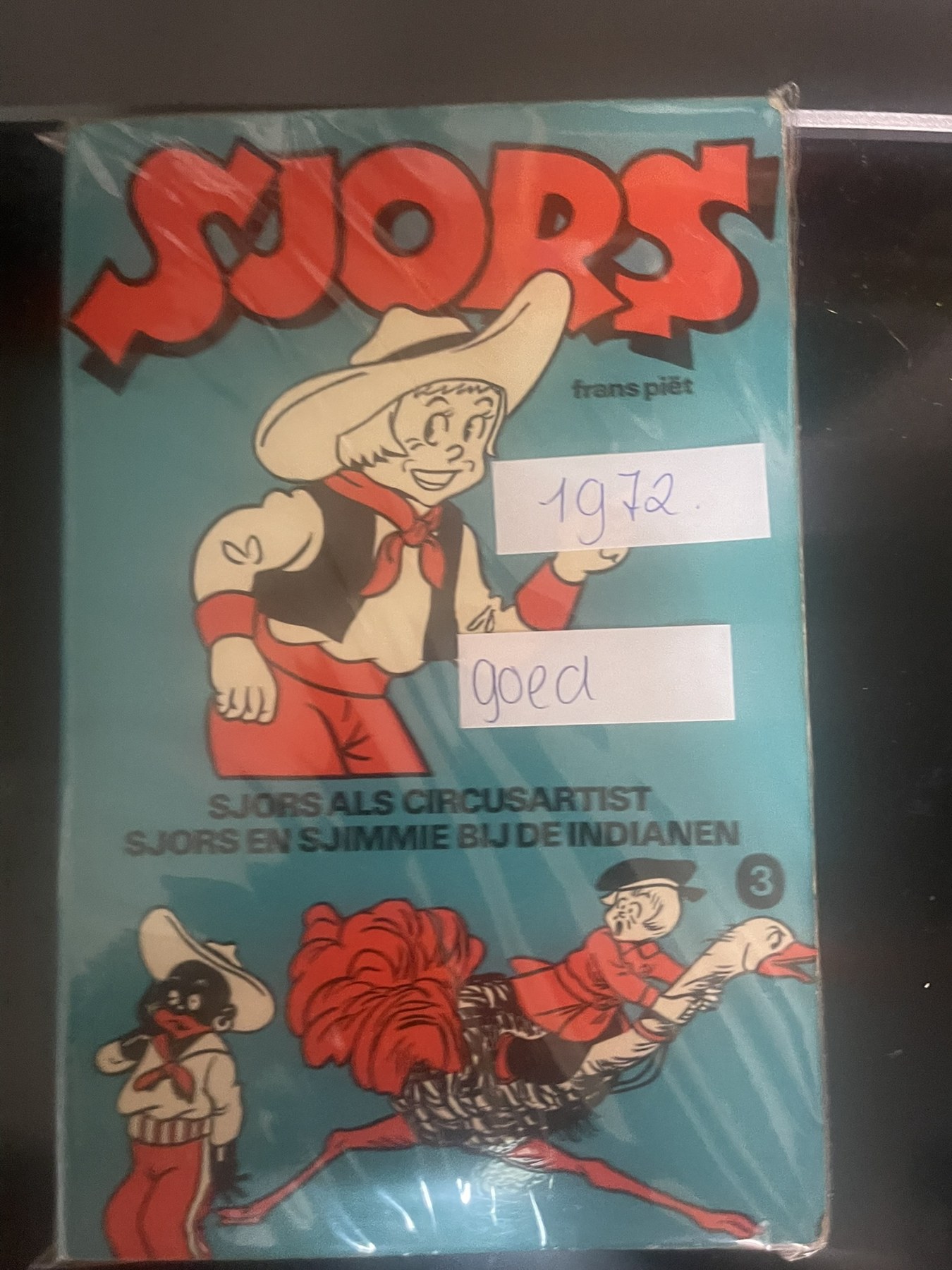 Cover van Sjors als circusartist + Sjors en Sjimmie bij de indianen