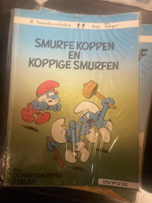 Cover van Smurfe koppen en koppige Smurfen + Olympsmurfse Spelen