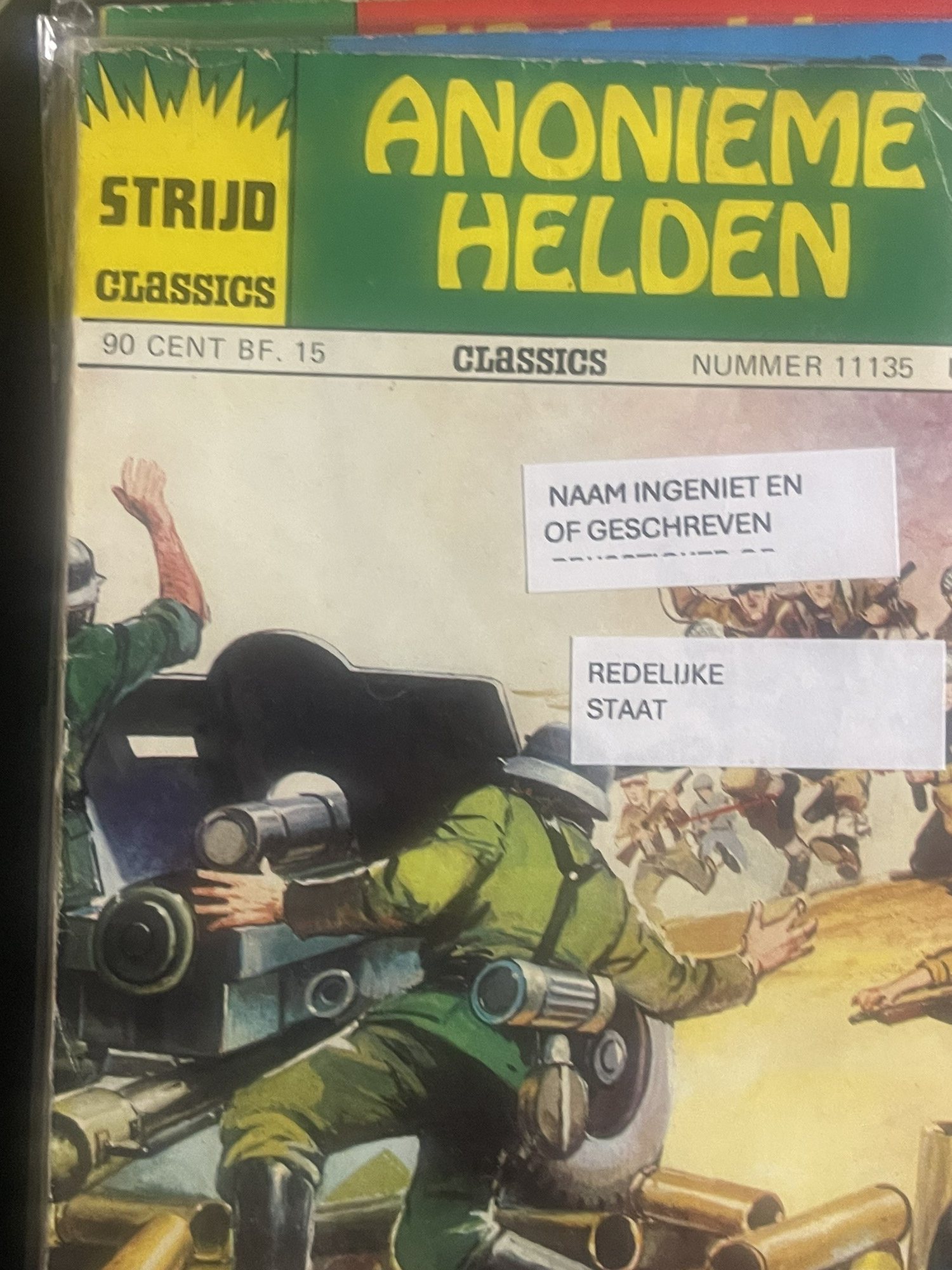 Cover van Anonieme helden