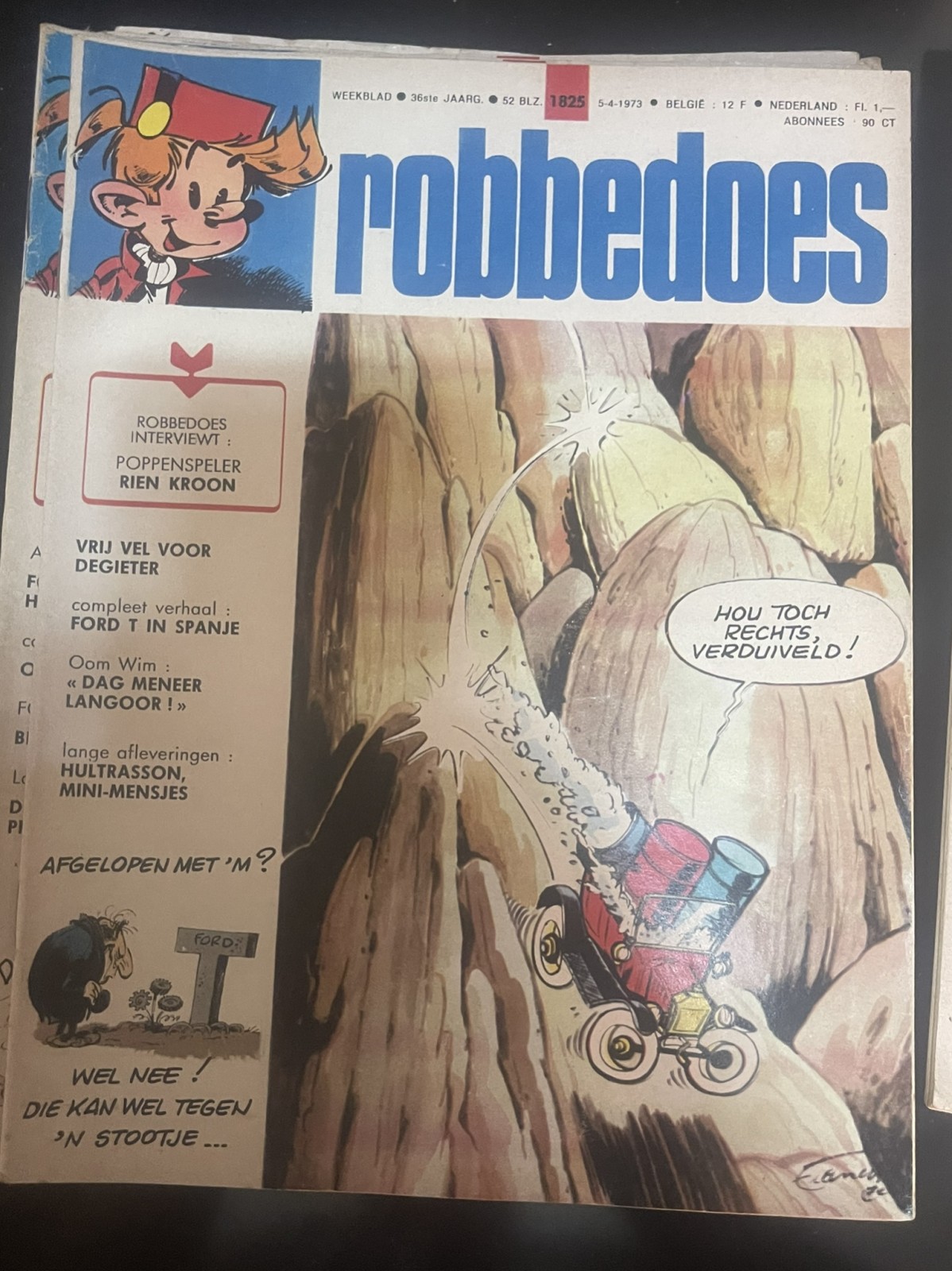 Cover van Robbedoes 1825