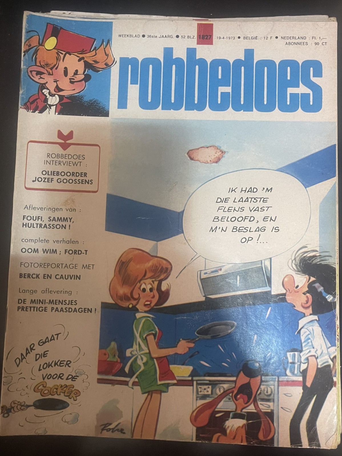 Cover van Robbedoes 1827