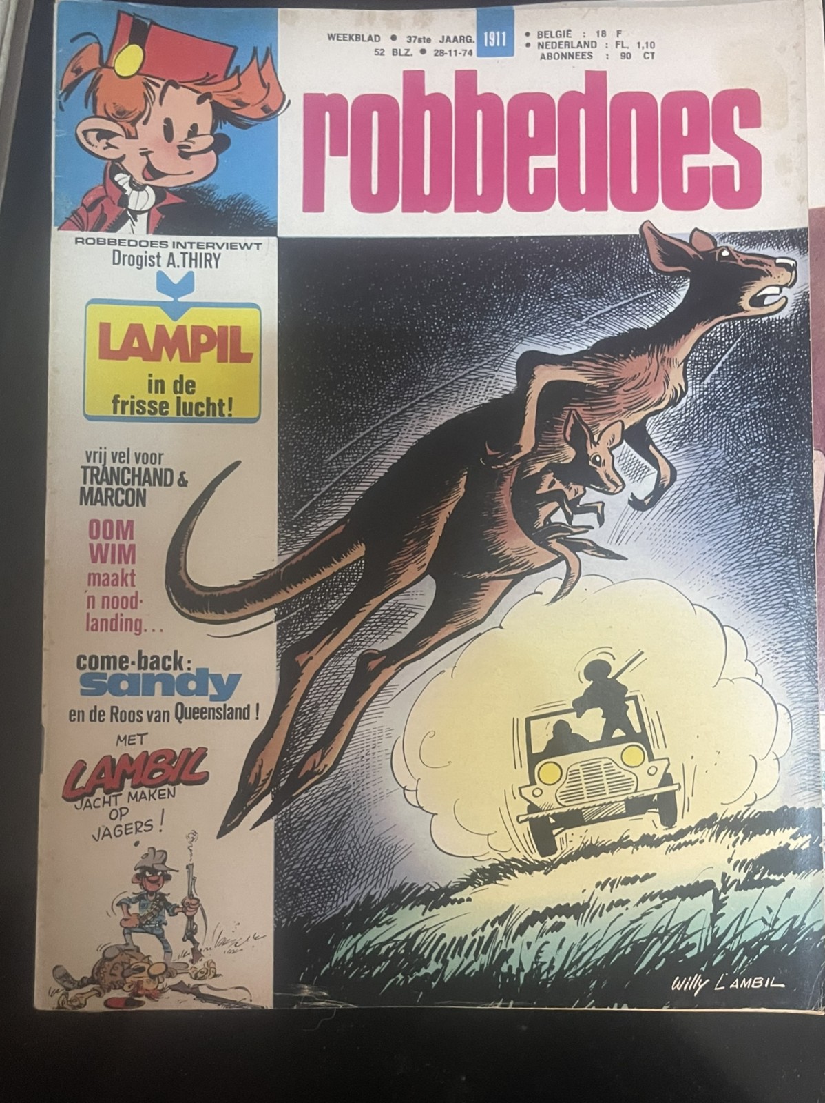 Cover van Robbedoes 1911