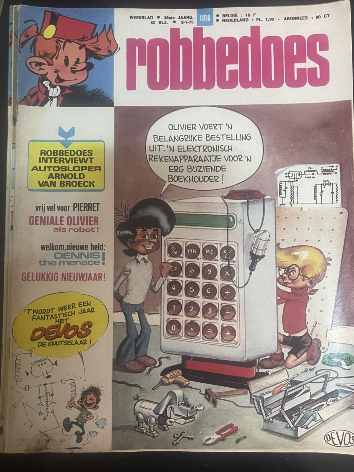 Cover van Robbedoes 1916