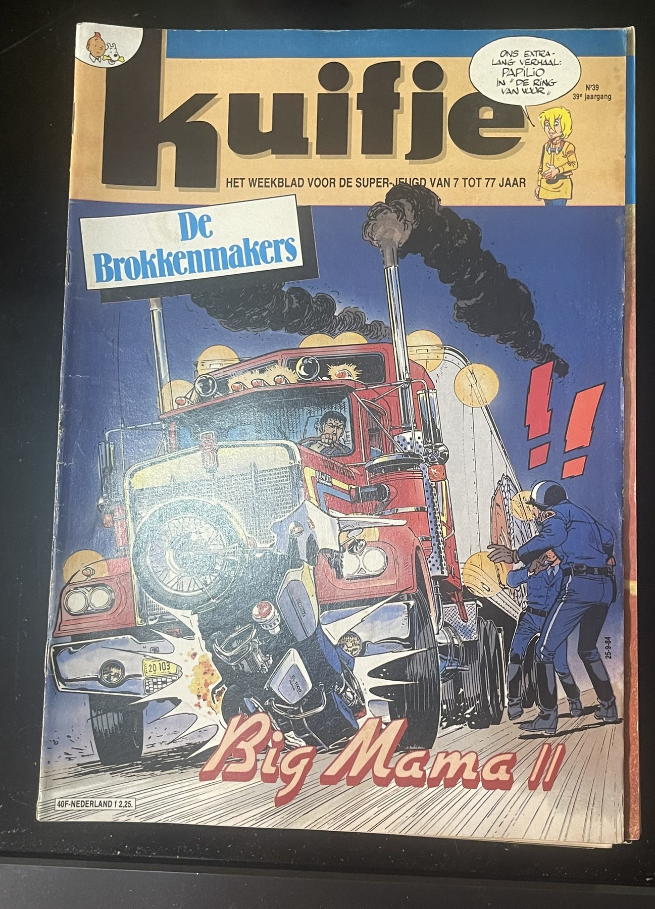 Cover van Kuifje 39