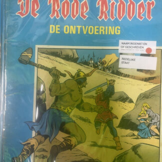 De ontvoering, De Rode Ridder, nummer 89, eigen coverfoto uit box 140